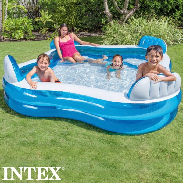 PISCINA CON ASIENTOS INFLABLE INTEX 229X66 CM, CAPACIDAD 990 LITROS - Imagen 2
