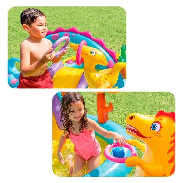 CENTRO JUEGOS INFLABLE INTEX DINOS 333X229X112 CM - 280 L - Imagen 9