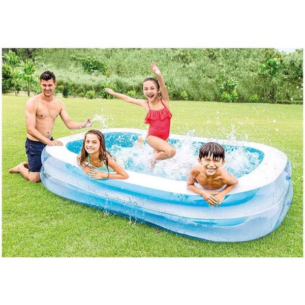 PISCINA INFLABLE RECTANGULAR 262x175x56 CM - Imagen 2