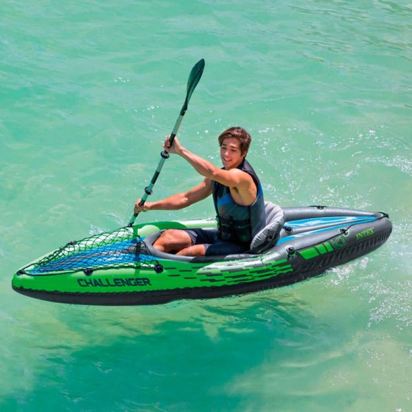 KAYAK INFLABLE CHALLENGER K1 INTEX 274X76X33 CM - Imagen 2